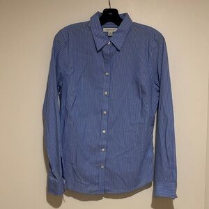 Banana Republic Blue Pinstripe Button Down Shirt